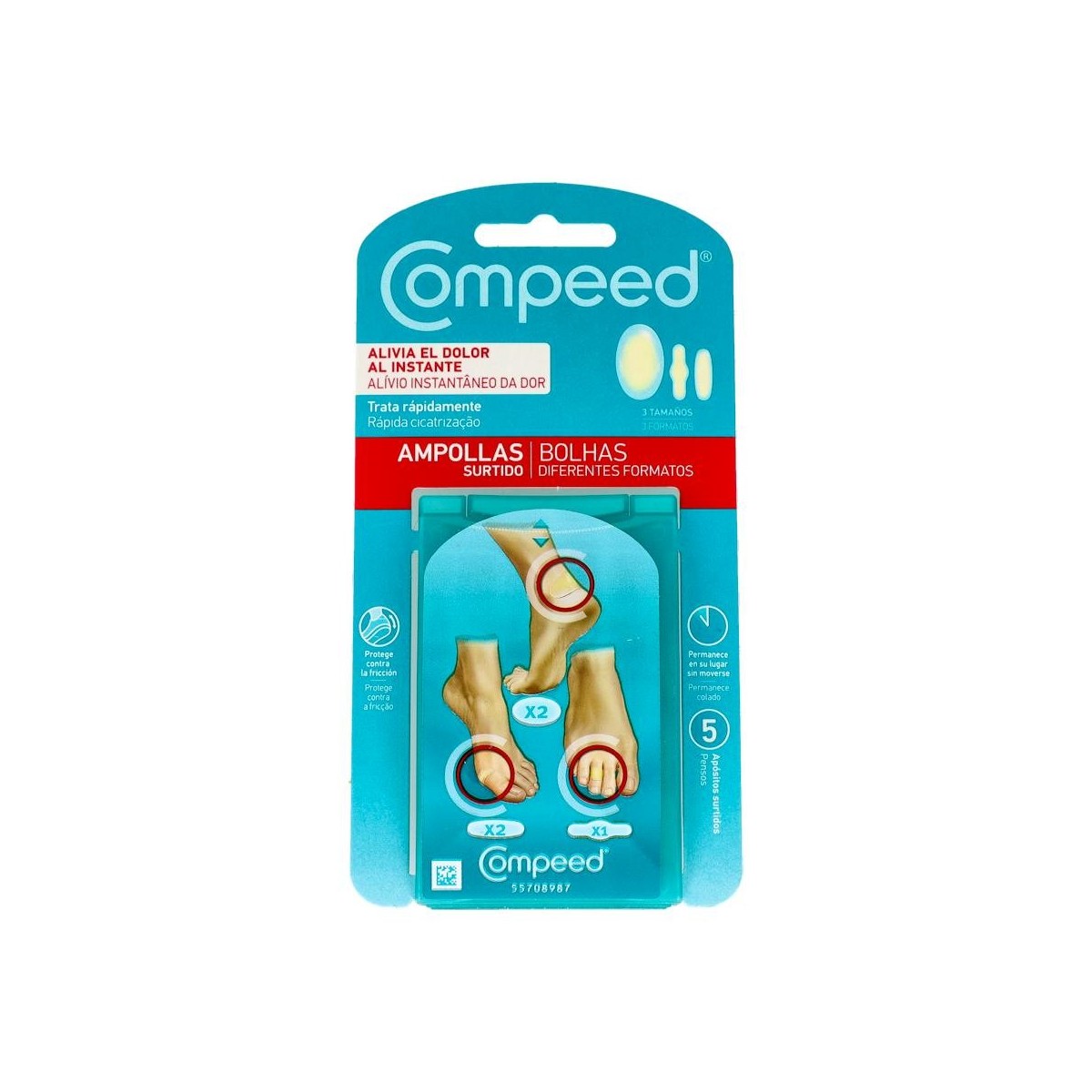 COMPEED AMPOLLAS SURTIDO 5 UN