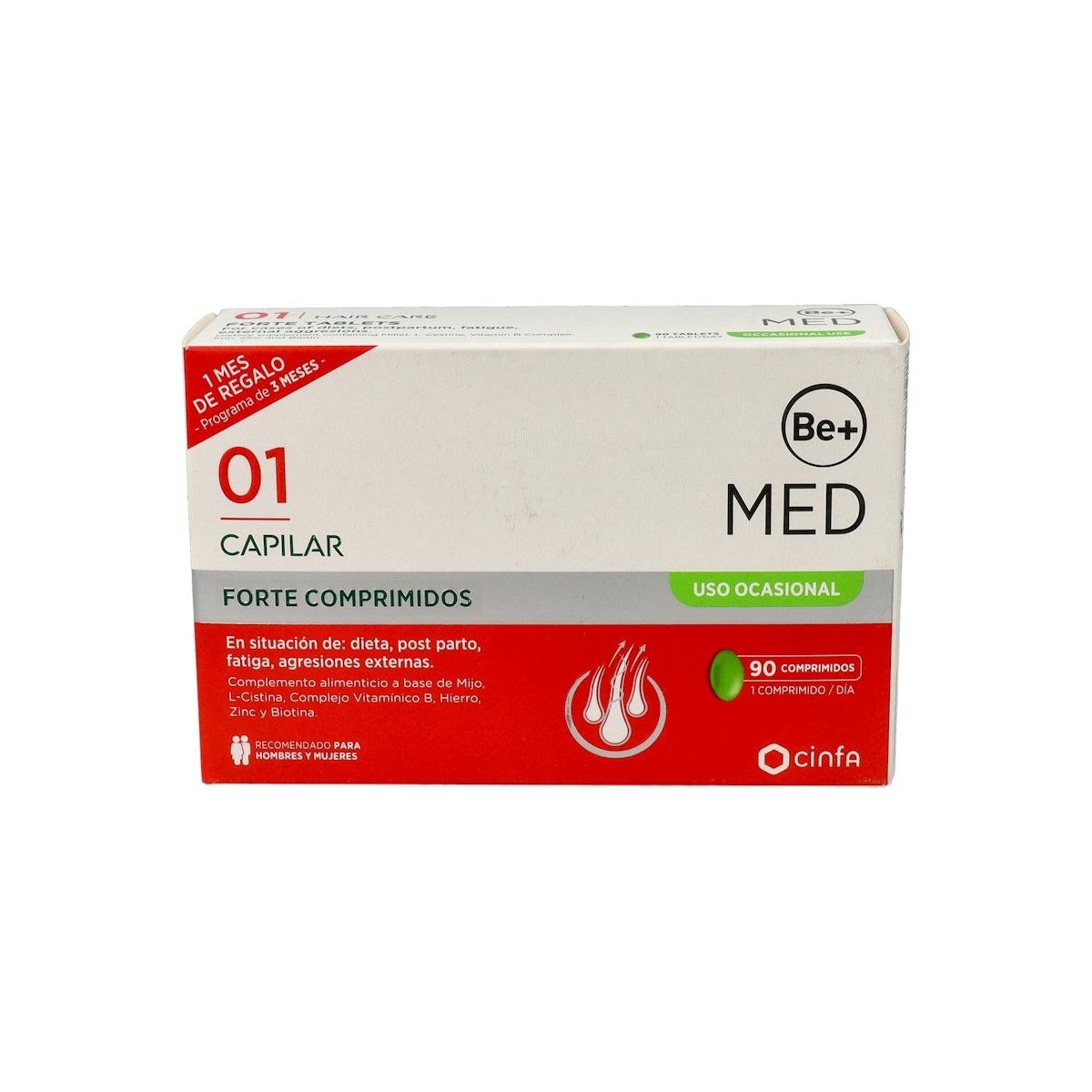 BE+ CAPILAR ANTICAIDA OCASIONAL FORTE 90 COMP