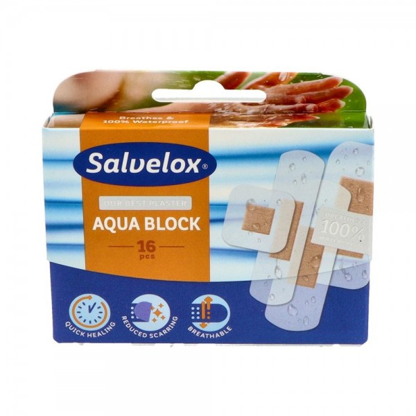 Tiritas Salvelox Aqua Block 16 U