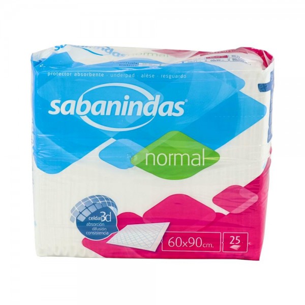 Sabanindas Prot-Cama 60X 90Cm 25U