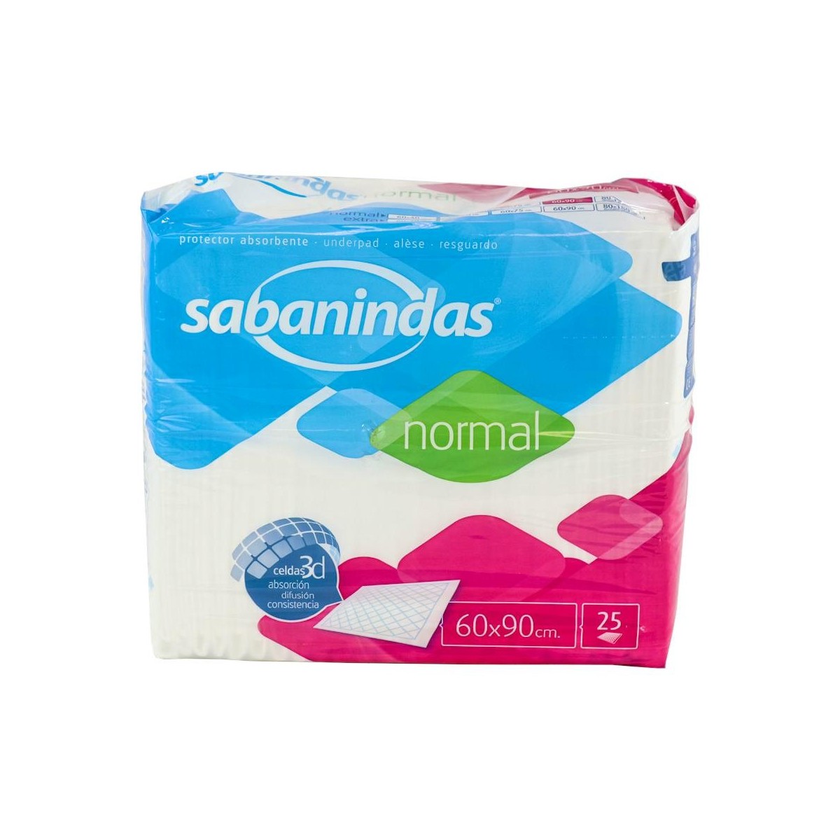 Sabanindas Prot-Cama 60X 90Cm 25U