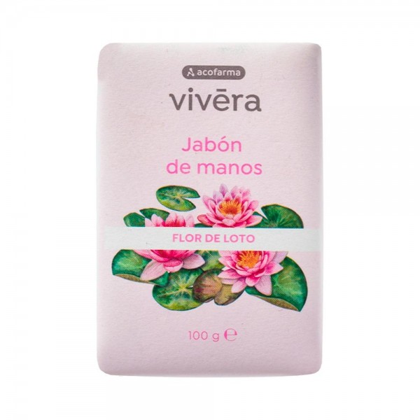 ACOFAR VIVERA JABON PASTILLA DE MANOS FLOR LOTO 100G CD