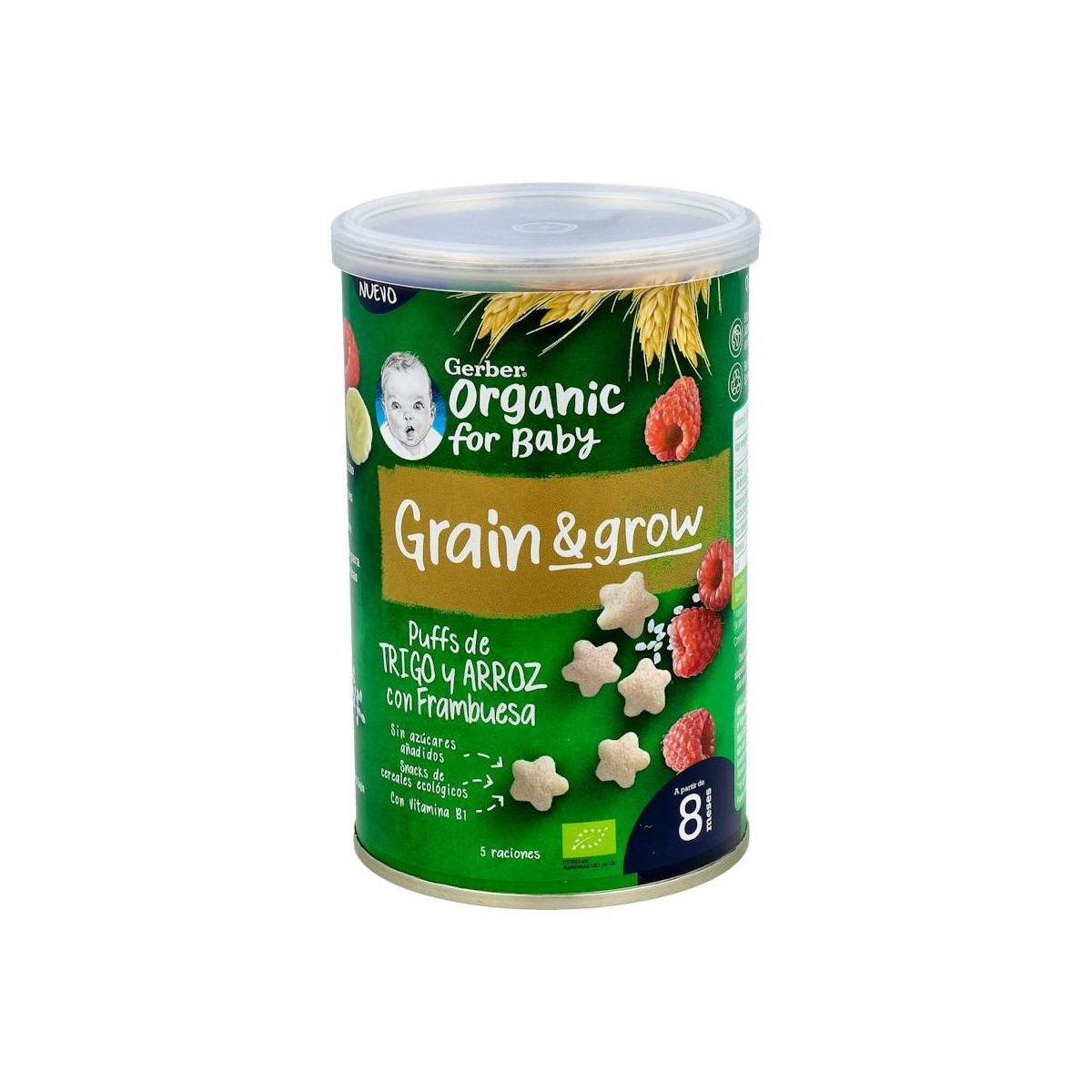 GERBER PUFF SNACK ORGANIC DE CEREALES Y...