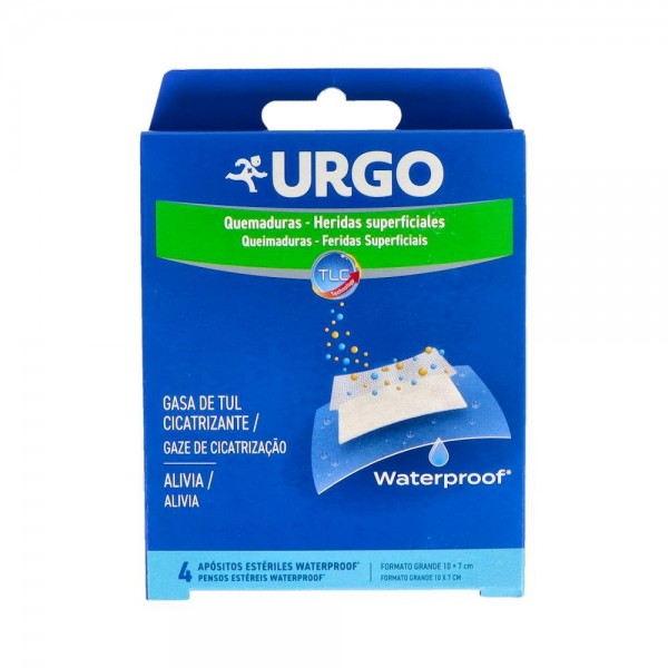 Urgo Quemaduras Waterproof 10X7Cm 4Apositos