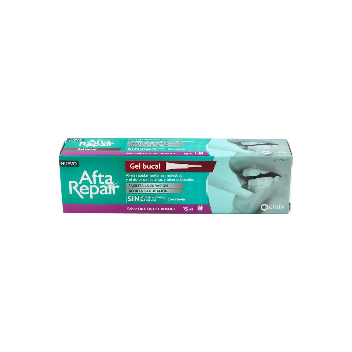 AFTA REPAIR GEL SABOR FRUTOS BOSQUE 15 ML