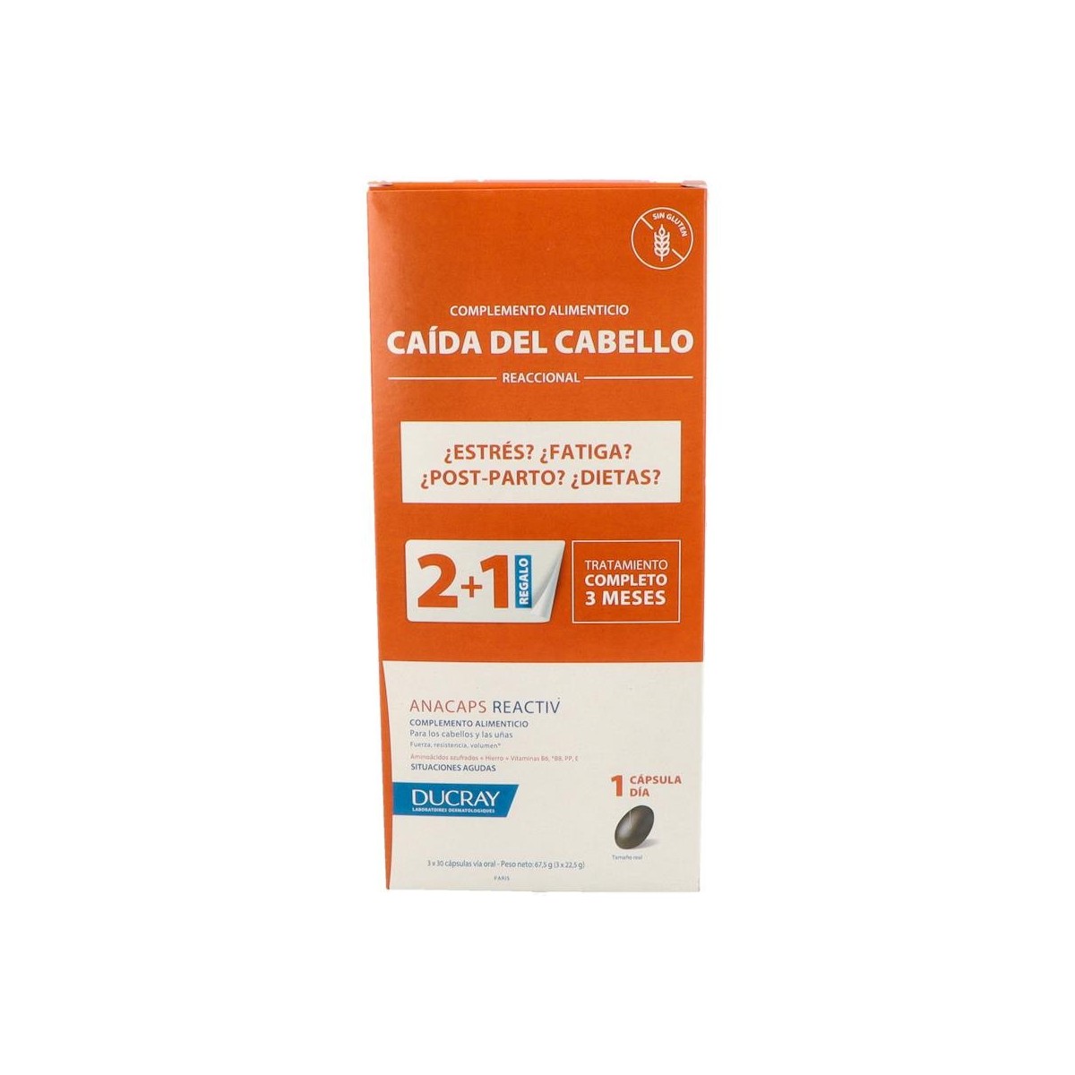 DUCRAY TRIO ANACAPS REACTIV CABELLO Y UÃ‘AS...