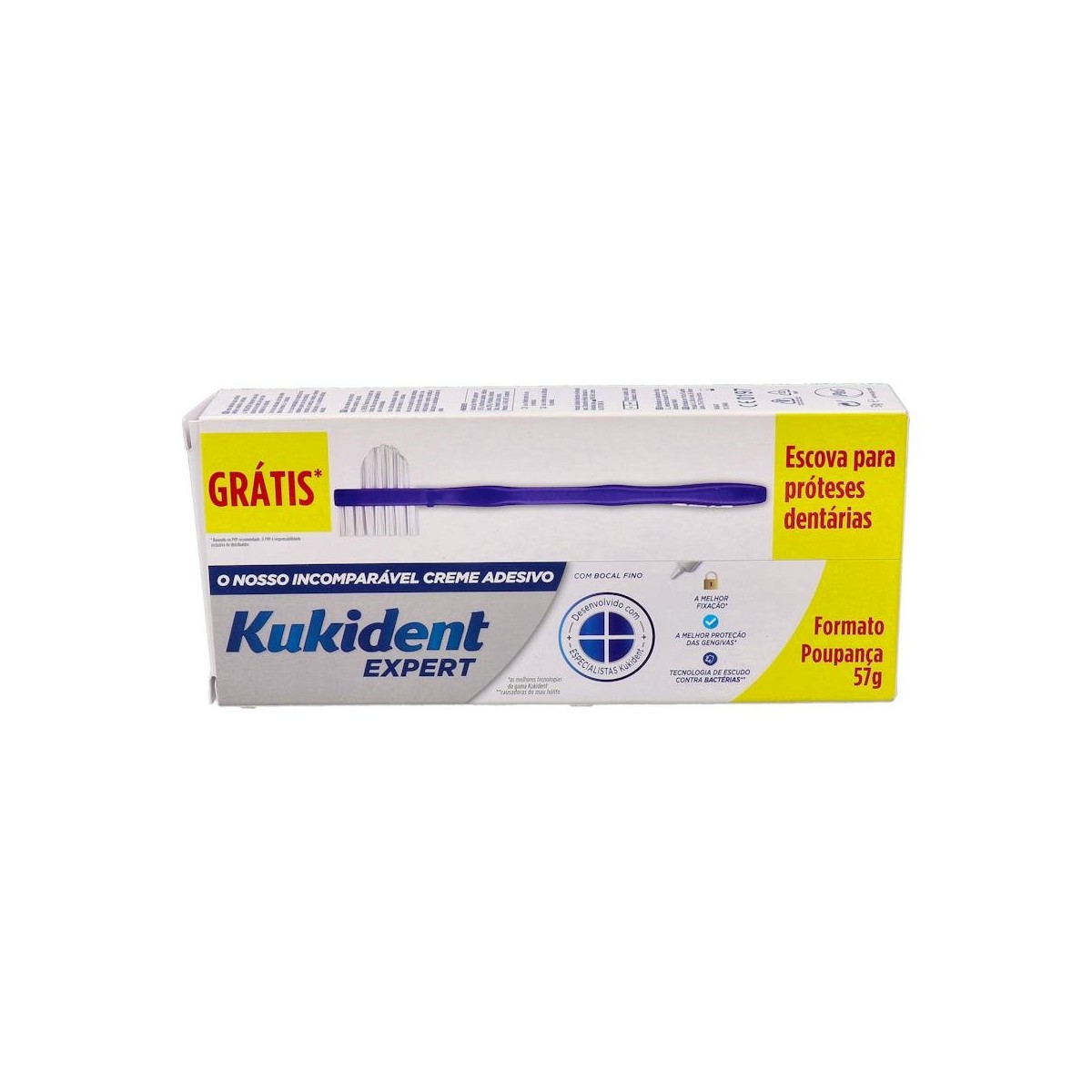 Kukident Expert 57 G + Cepillo Gratis