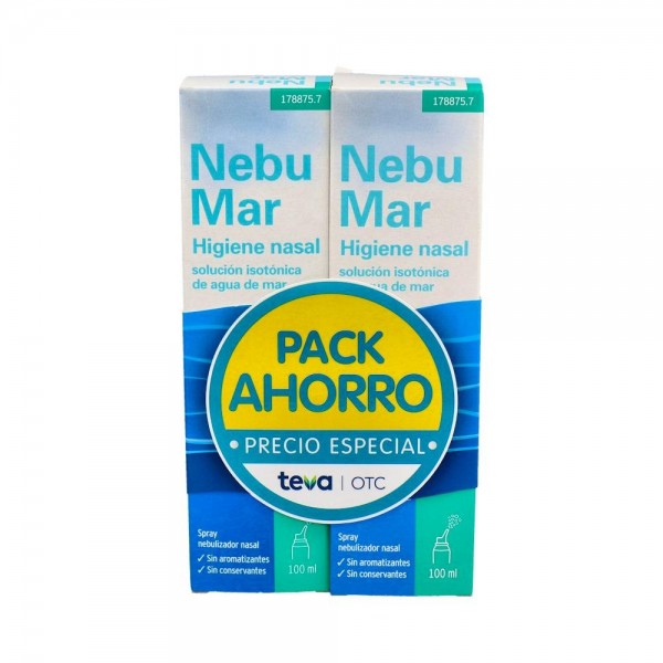 Nebumar Higiene Nasal - Duplo Sol. Isotonica De Agua De Mar