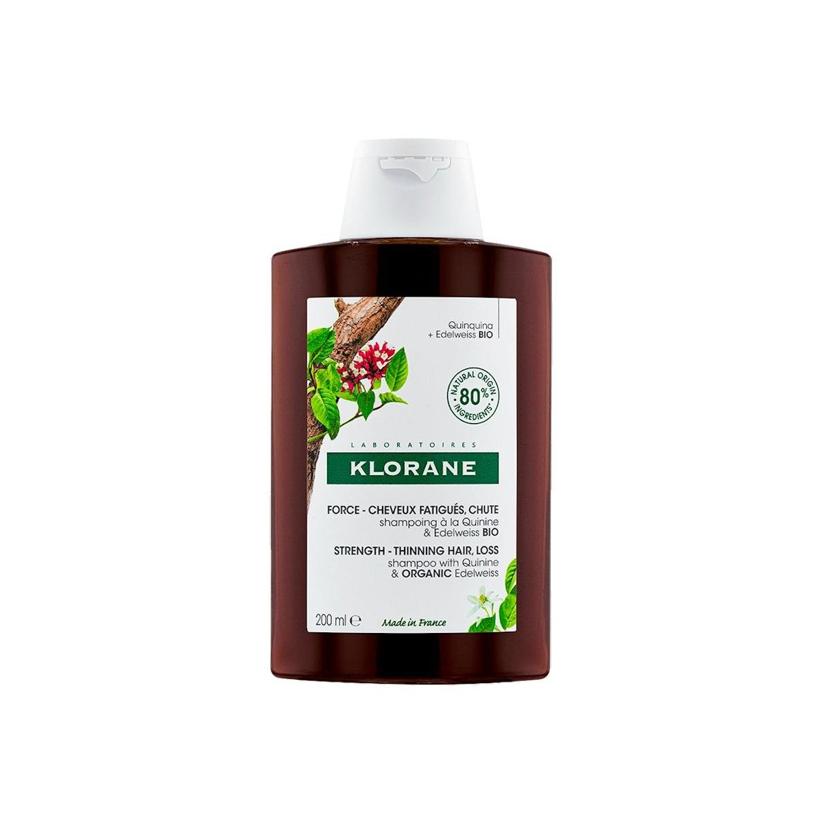 Klorane Champú Fortificante Caída, cabello...
