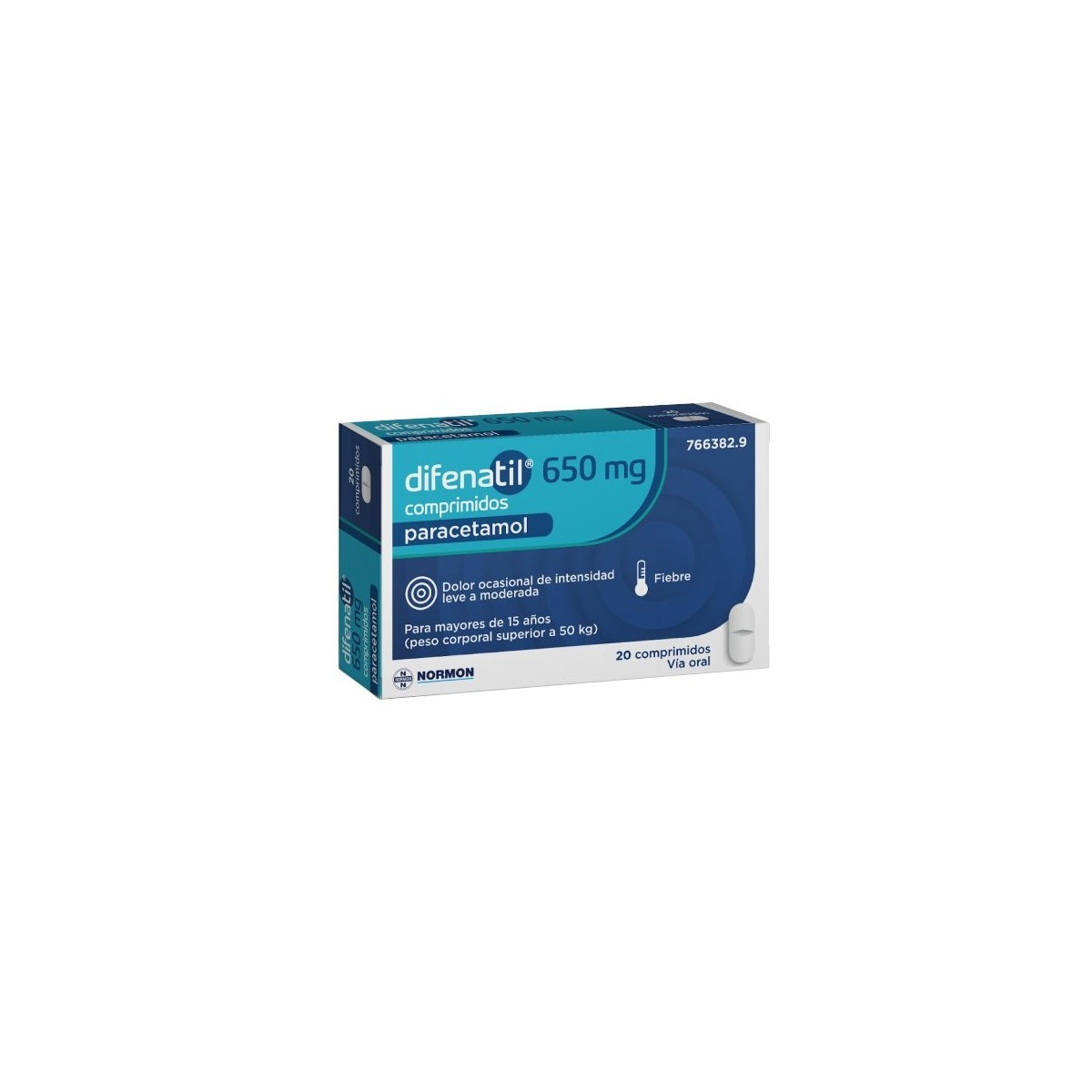 DIFENATIL 650 MG 20 COMPRIMIDOS