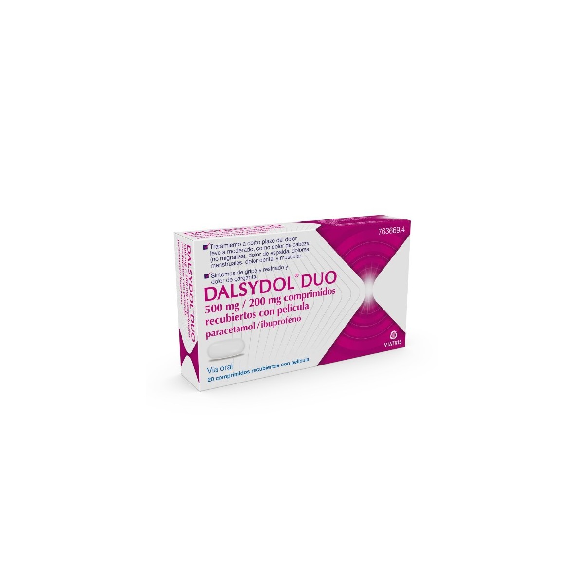 DALSYDOL DUO 500 MG/200 MG 20 COMPRIMIDOS...