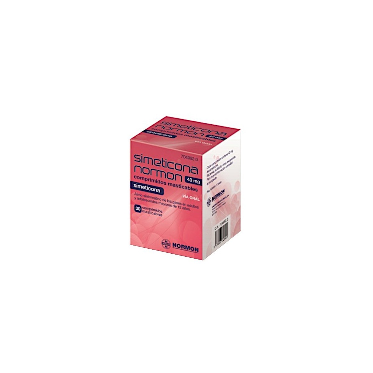 NORAFLAT 40 MG 30 COMPRIMIDOS MASTICABLES