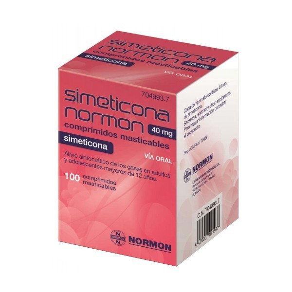 NORAFLAT 40 MG 100 COMPRIMIDOS MASTICABLES