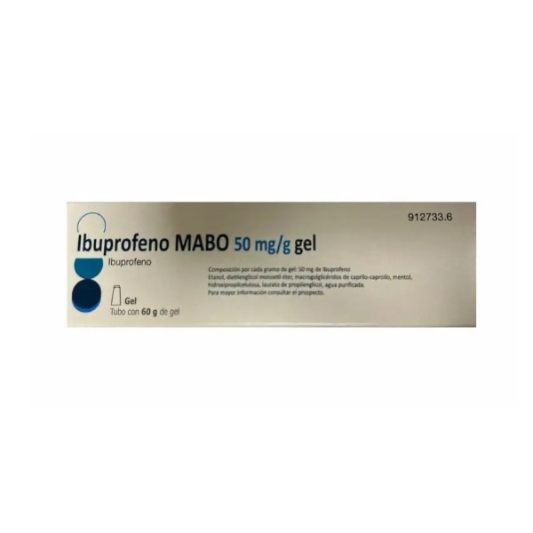 IBUPROFENO MABO 50 MG/G GEL 1 TUBO 60G