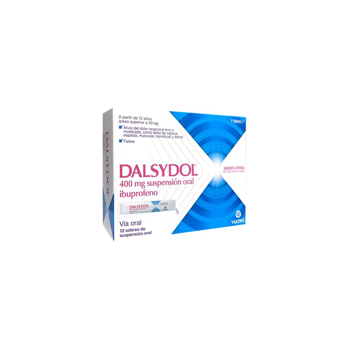 DALSYDOL 400 MG SUSPENSION ORAL 12 SOBRES