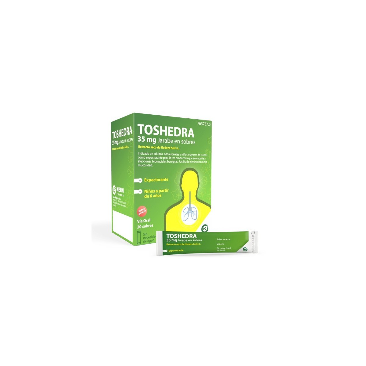 TOSHEDRA 35 MG JARABE 20 SOBRES