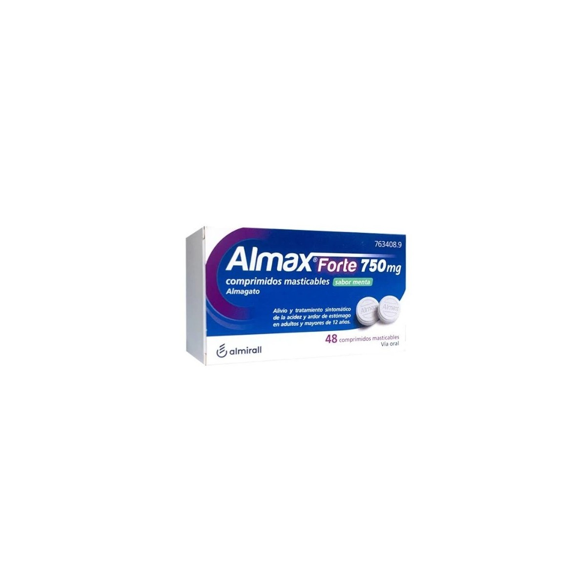 ALMAX FORTE 750 MG COMPRIMIDOS MASTICABLES...