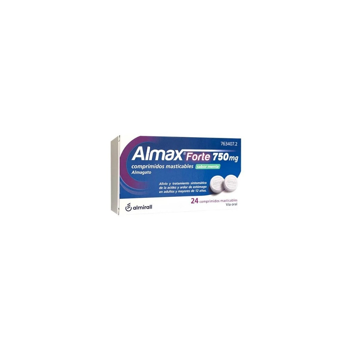 ALMAX FORTE 750 MG COMPRIMIDOS MASTICABLES...