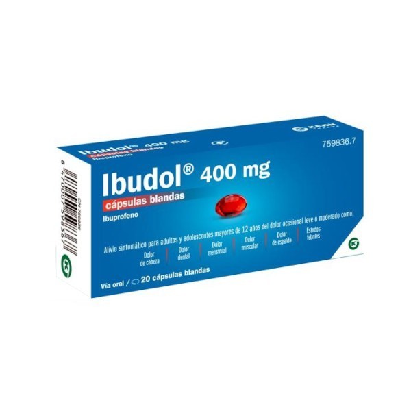 IBUDOL 400 MG 20 CAPSULAS BLANDAS