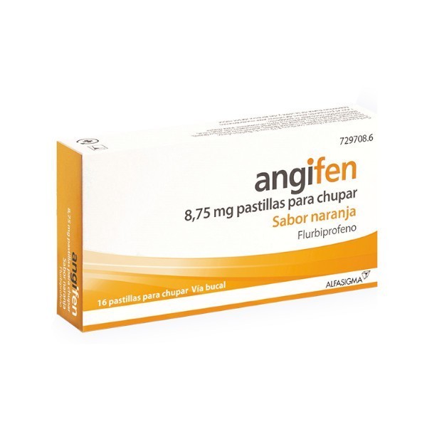 ANGIFEN 8,75 MG PASTILLAS PARA CHUPAR SABOR NARANJA