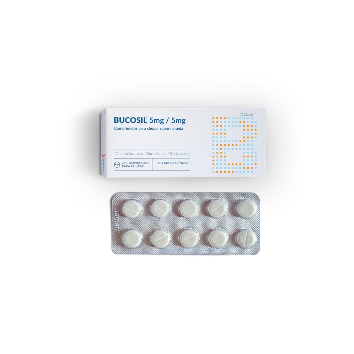 BUCOSIL 5 MG/5 MG COMPRIMIDOS PARA CHUPAR SABOR...