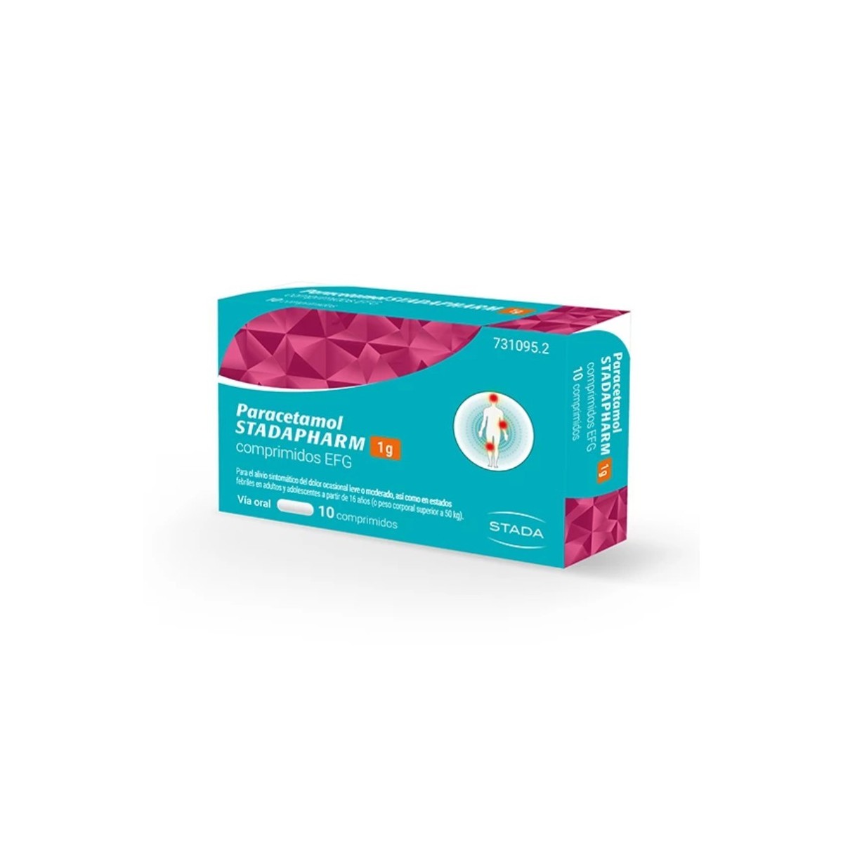 PARACETAMOL STADAPHARM 1 g COMPRIMIDOS EFG, 10...