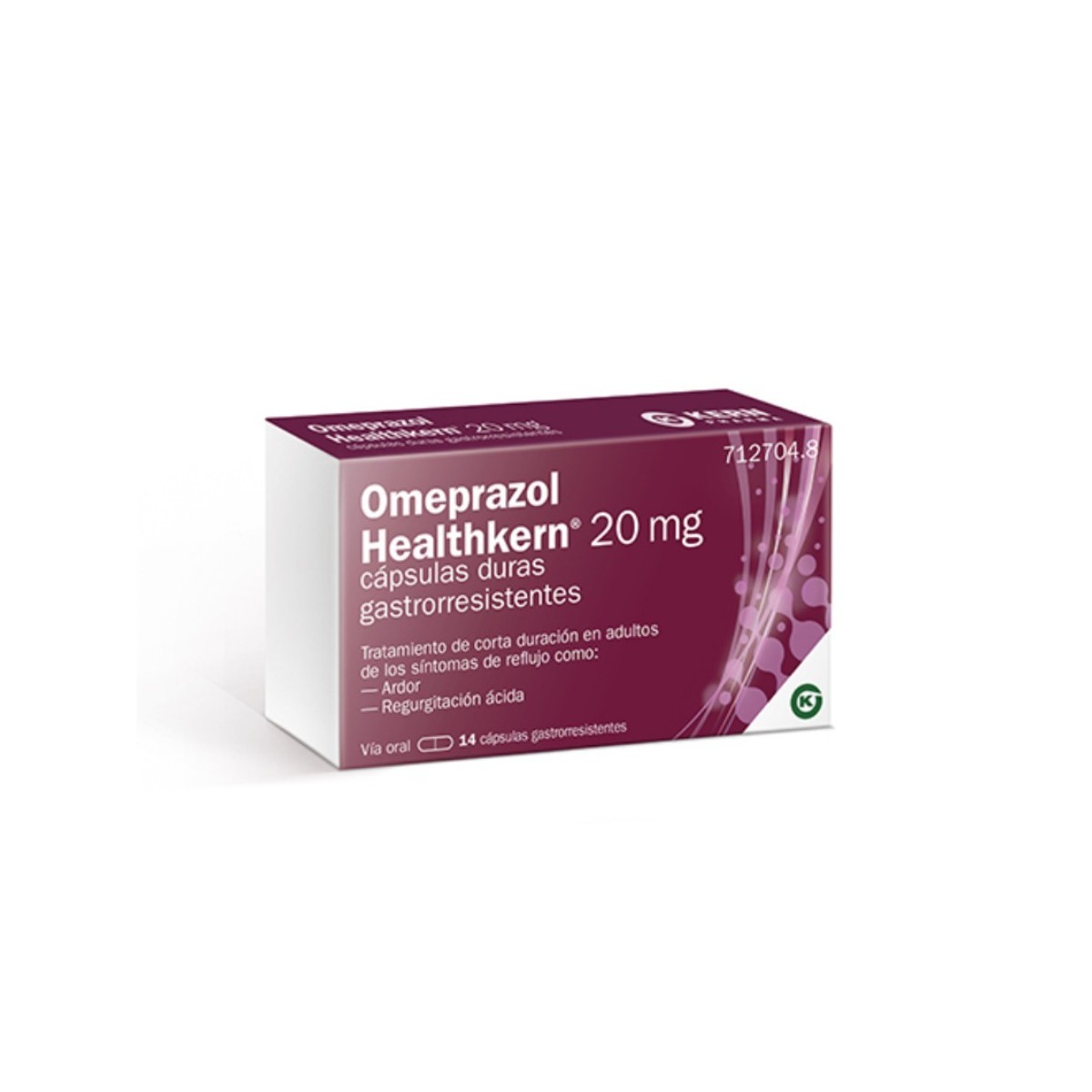 OMEPRAZOL HEALTHKERN 20 mg CAPSULAS DURAS...