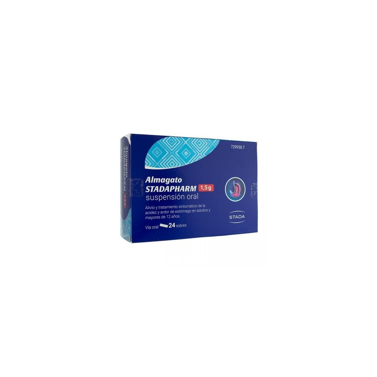 ALMAGATO STADAPHARM 1,5 g SUSPENSION ORAL, 24...