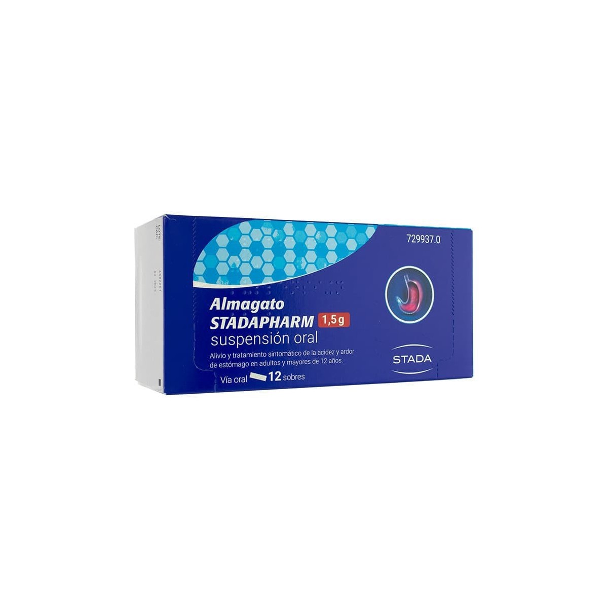 ALMAGATO STADAPHARM 1,5 g SUSPENSION ORAL, 12...
