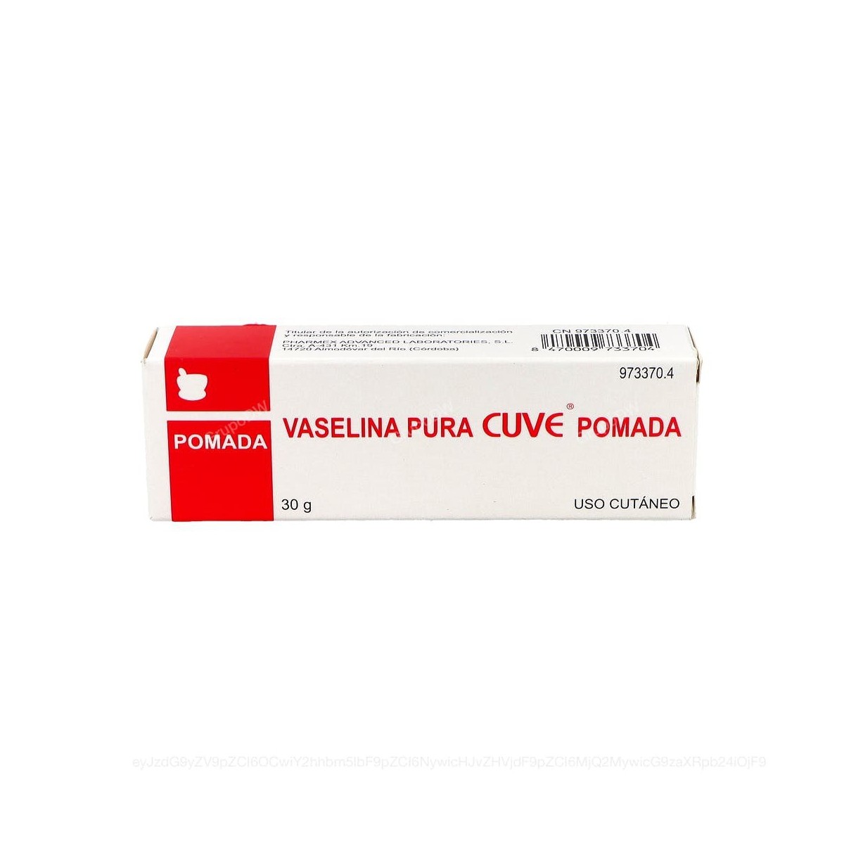 VASELINA PURA CUVE POMADA, 1 tubo de 30 g