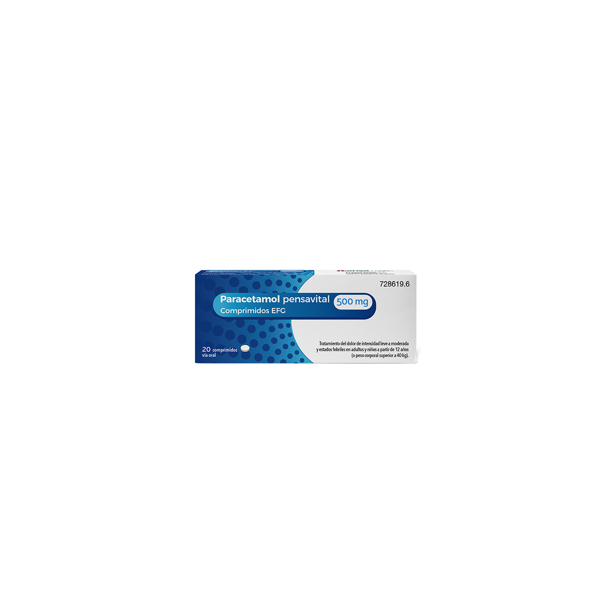 PARACETAMOL PENSAVITAL 500 mg COMPRIMIDOS EFG,...