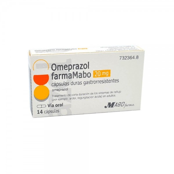 OMEPRAZOL FARMAMABO 20 mg CAPSULAS DURAS GASTRORRESISTENTES