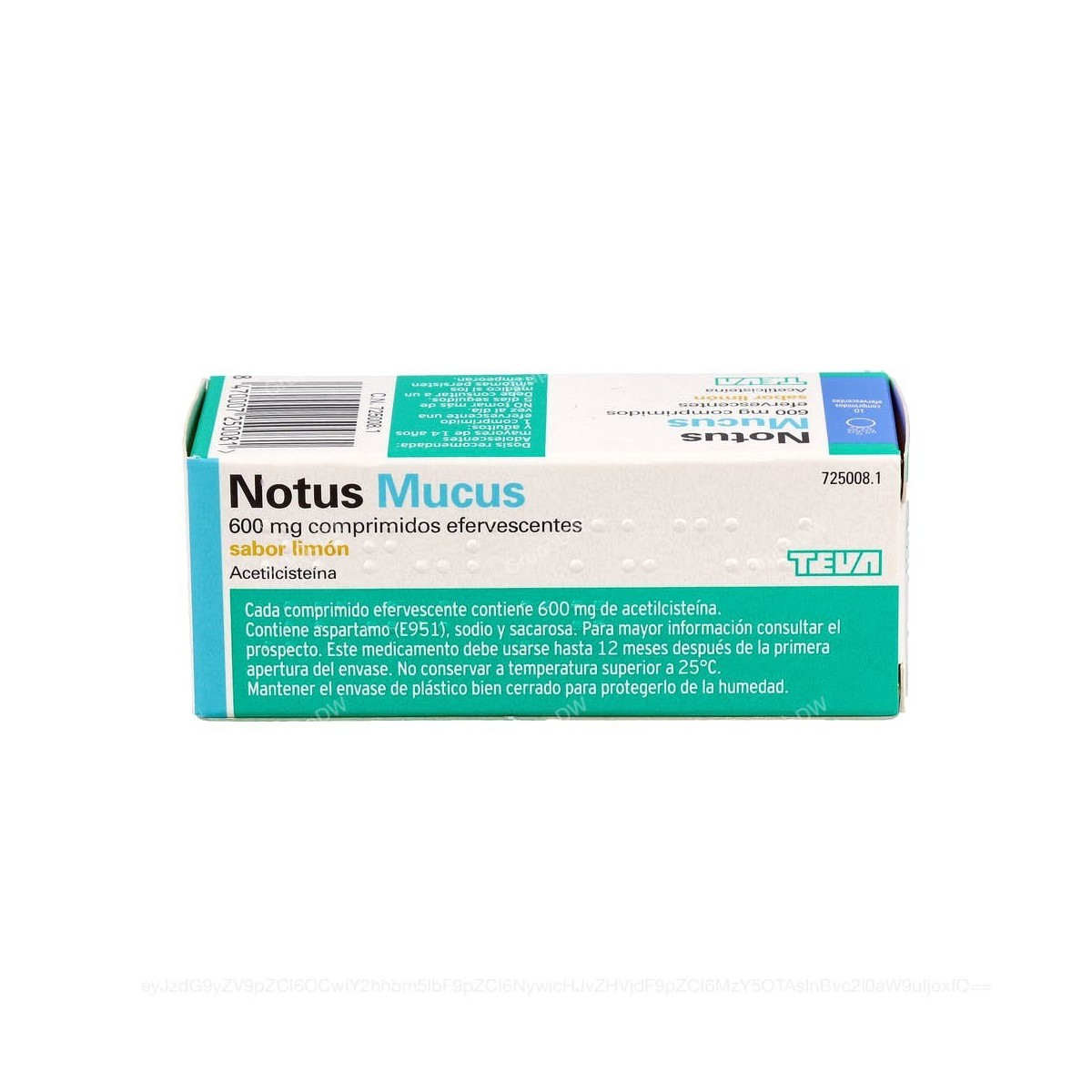 NOTUS MUCUS 600 mg COMPRIMIDOS EFERVENCENTES...