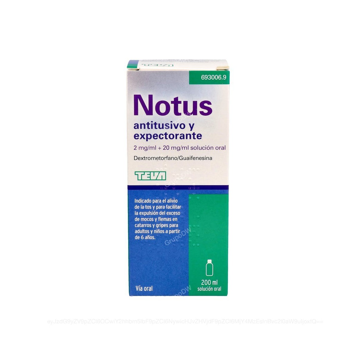 NOTUS ANTITUSIVO Y EXPECTORANTE 2 mg/ml + 20...