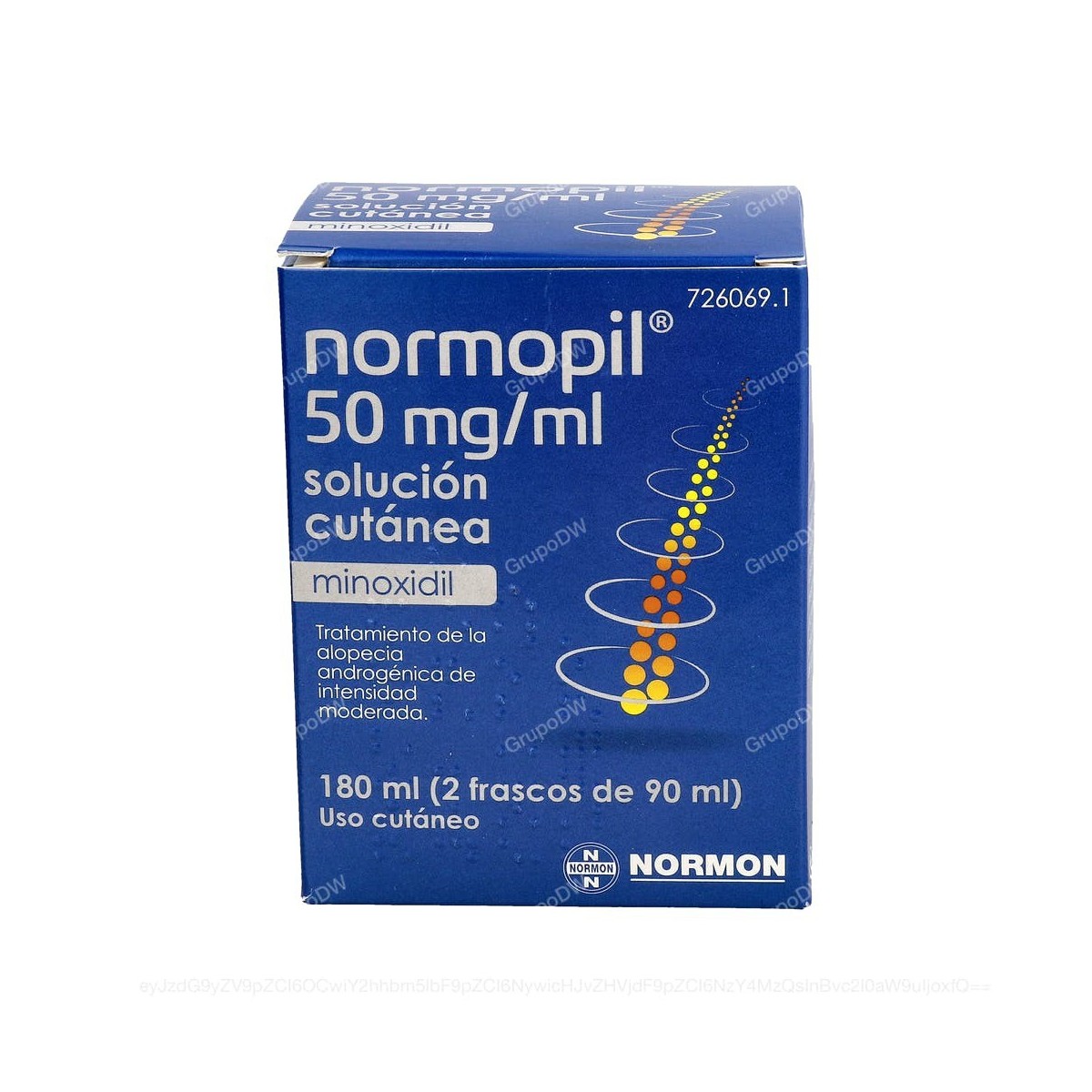 NORMOPIL 50 mg/ml SOLUCION CUTANEA, 2 frascos...