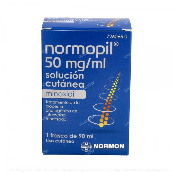 NORMOPIL 50 mg/ml SOLUCION CUTANEA, 1 frasco de 90 ml