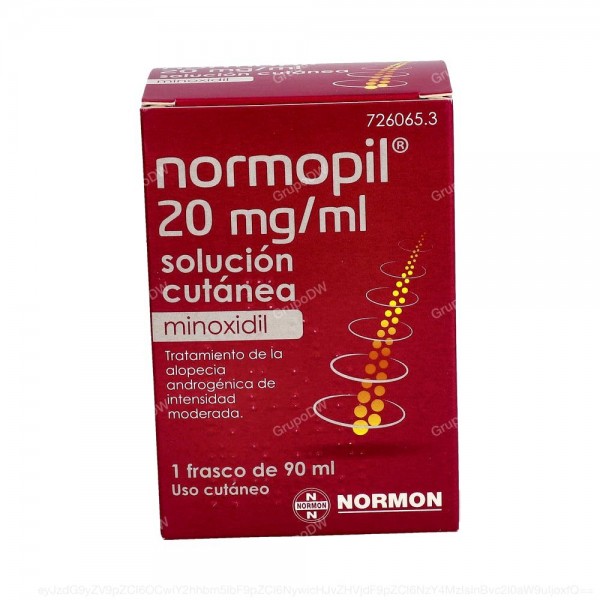 NORMOPIL 20 mg/ml SOLUCION CUTANEA, 1 frasco de 90 ml