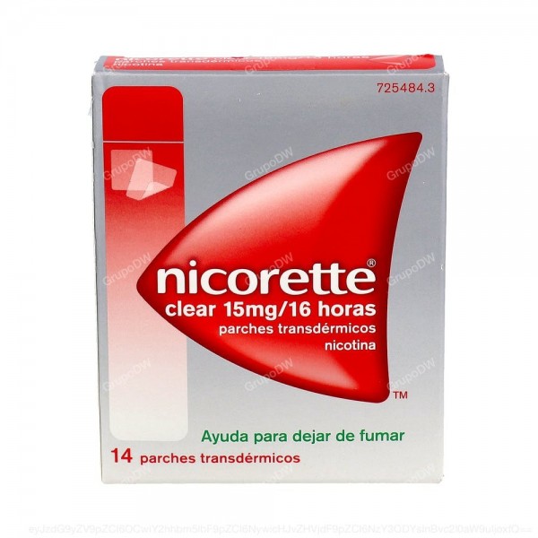NICORETTE CLEAR 15 mg/16 HORAS PARCHES TRANSDERMICOS