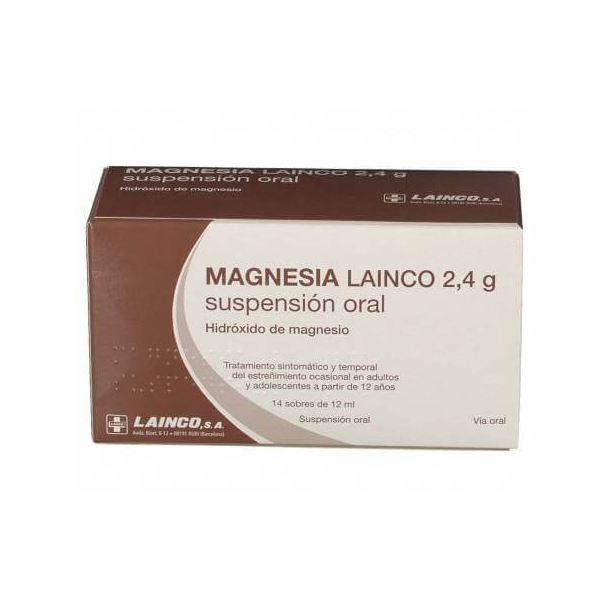 MAGNESIA LAINCO 2,4 g SUSPENSION ORAL