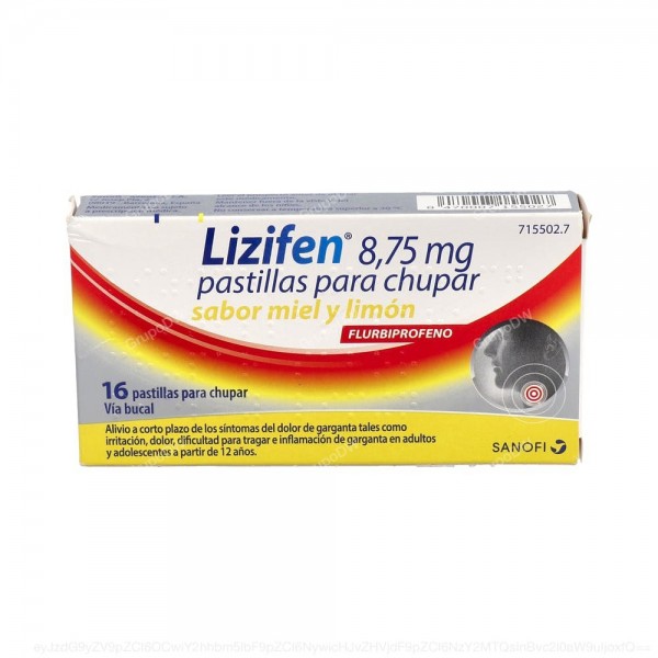 LIZIFEN 8,75 mg PASTILLAS PARA CHUPAR SABOR MIEL Y LIMON,...