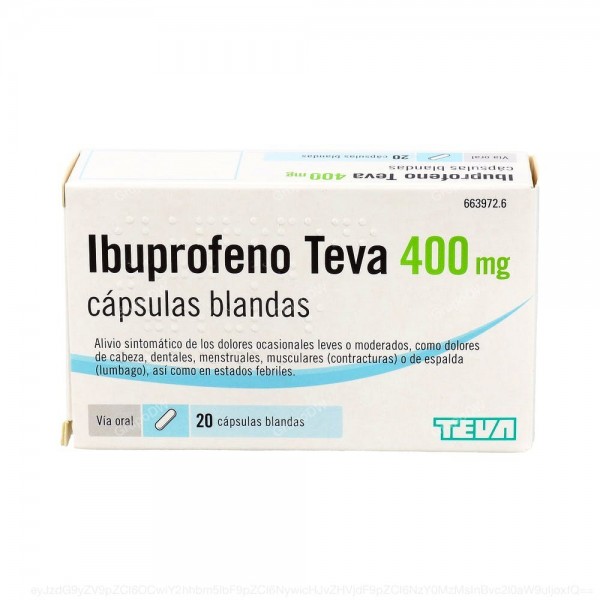 IBUPROFENO TEVA 400 mg CAPSULAS BLANDAS