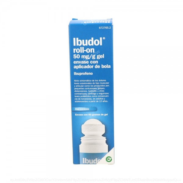 IBUDOL ROLL-ON 50 mg/g GEL ENVASE CON APLICADOR DE BOLA