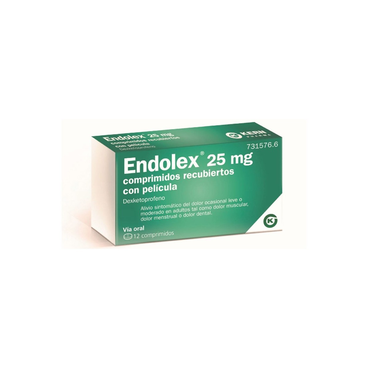 ENDOLEX 25 mg COMPRIMIDOS RECUBIERTOS CON PELICULA