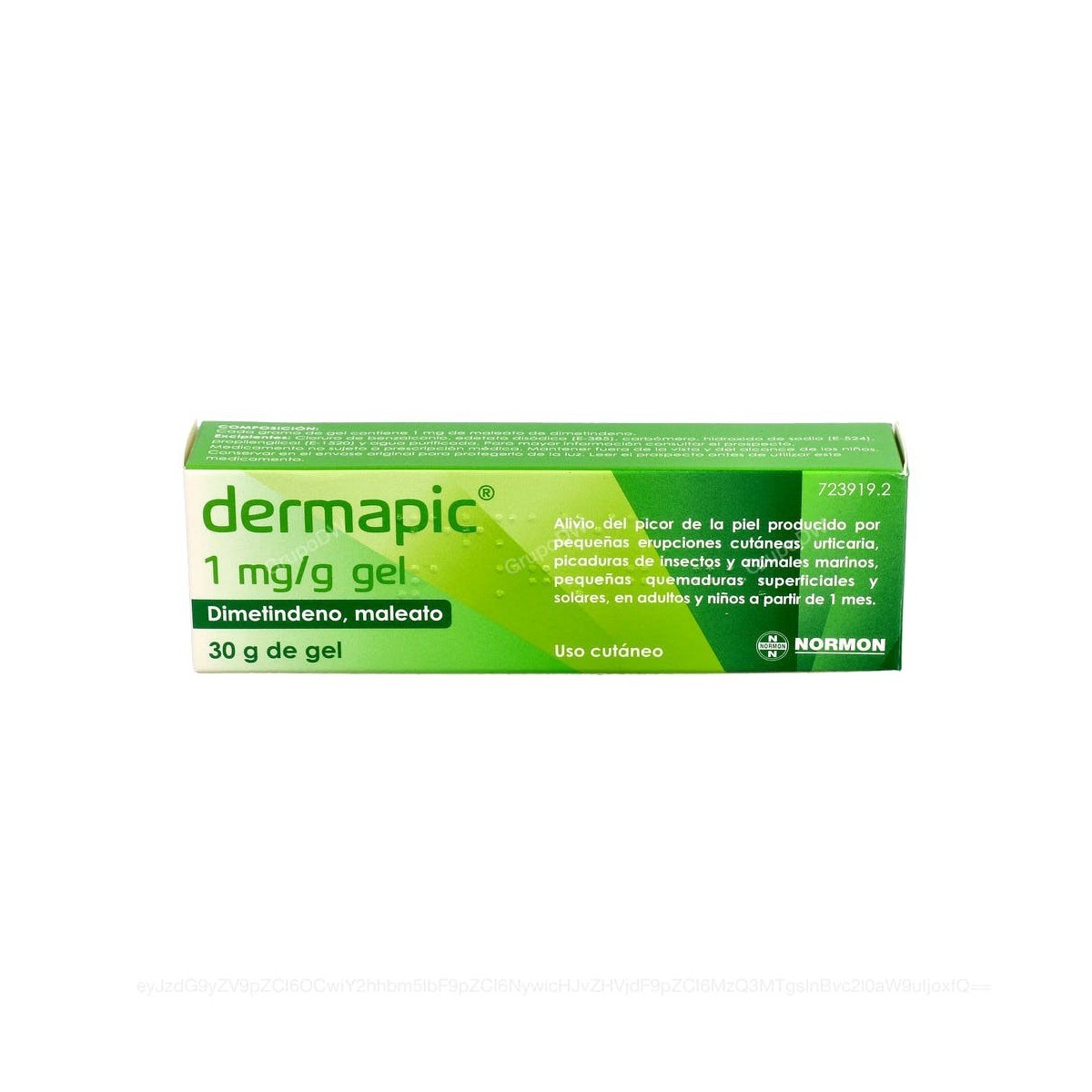DERMAPIC 1 mg/g GEL, 30 g de gel