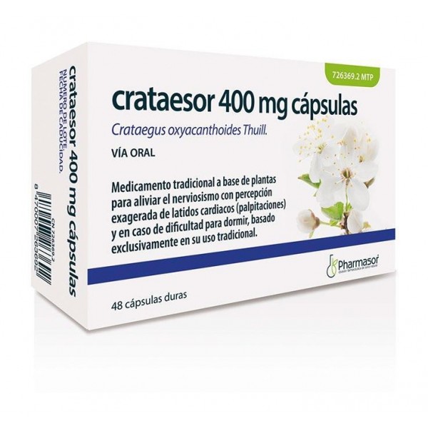 CRATAESOR 400 mg CAPSULAS