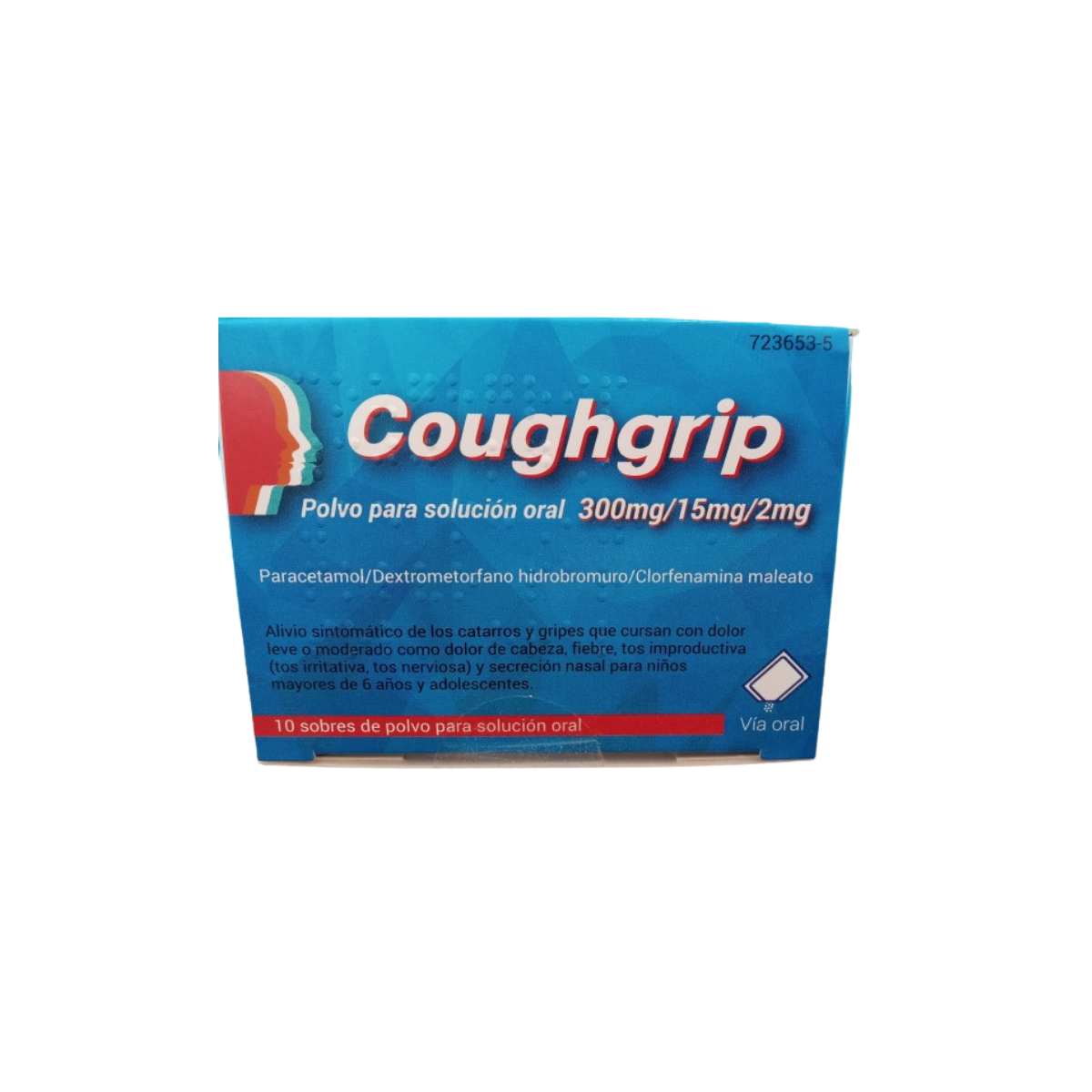 COUGHGRIP 300mg/15mg/2mg POLVO PARA SOLUCION ORAL
