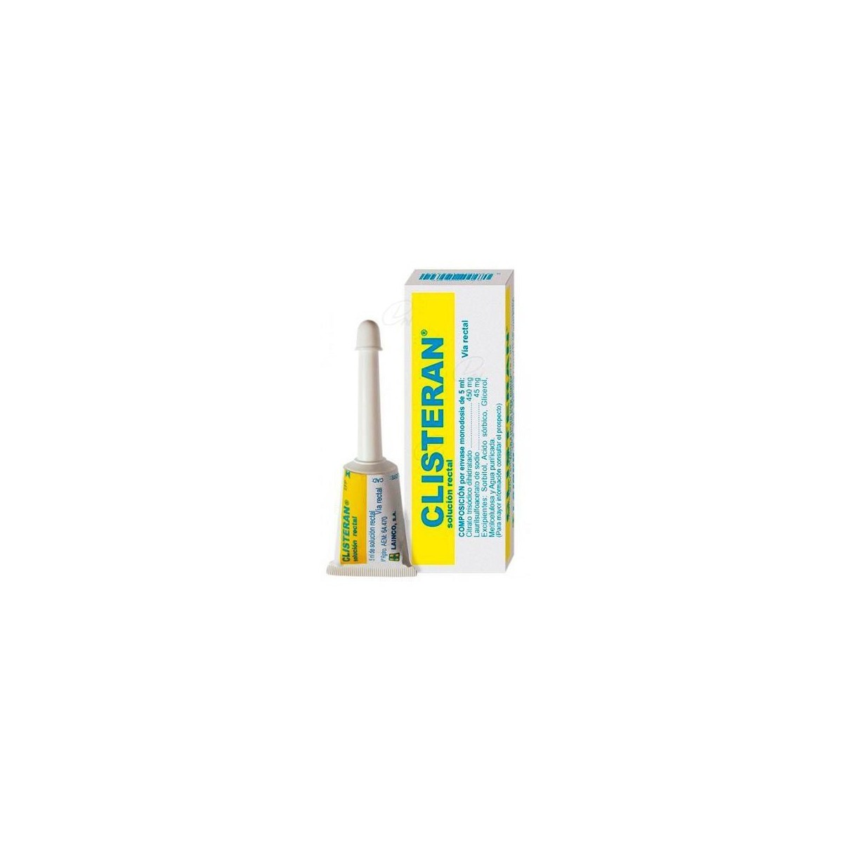 CLISTERAN 450 mg/45mg SOLUCION RECTAL