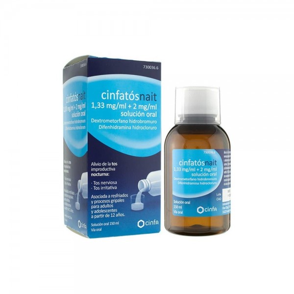 CINFATOS NOCHE 1,33 MG/ML + 2 MG/ML SOLUCION ORAL