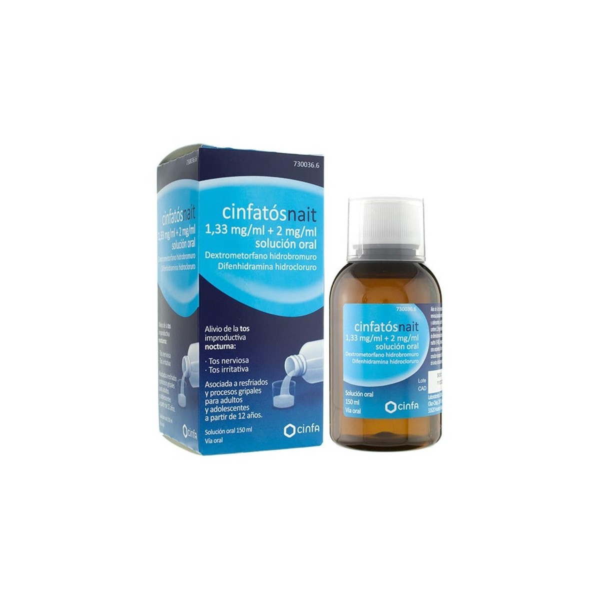 CINFATOS NOCHE 1,33 MG/ML + 2 MG/ML SOLUCION ORAL