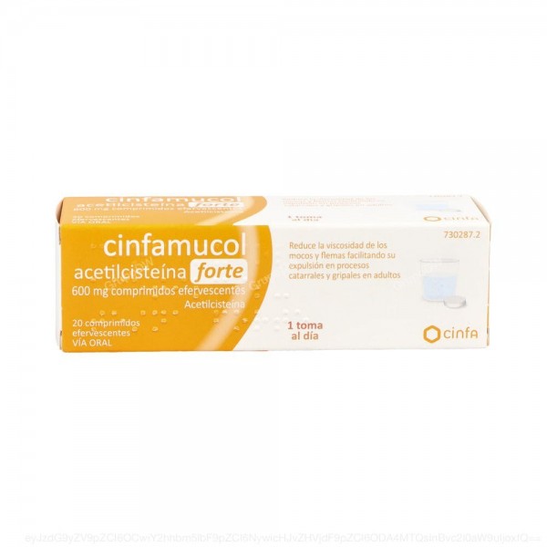 CINFAMUCOL ACETILCISTEINA FORTE 600 mg COMPRIMIDOS...